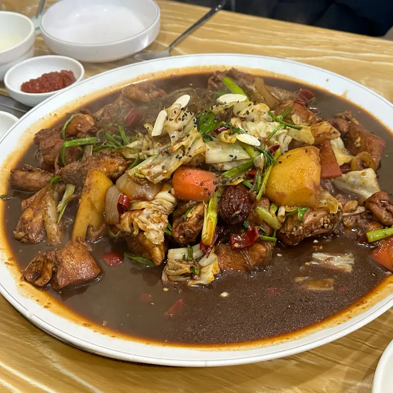 푸짐한 찜닭
