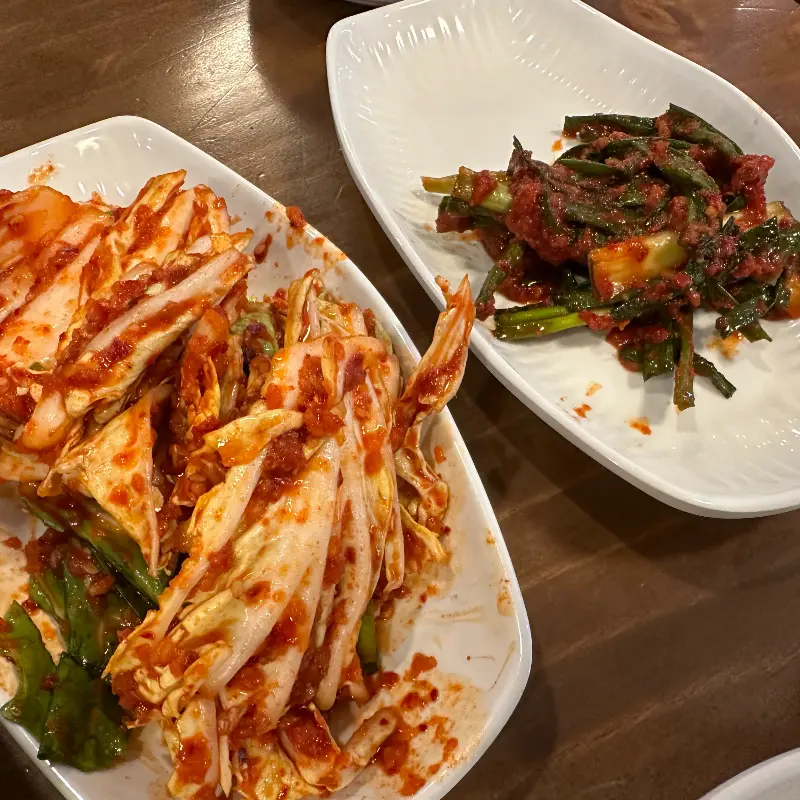 배추김치와 파김치