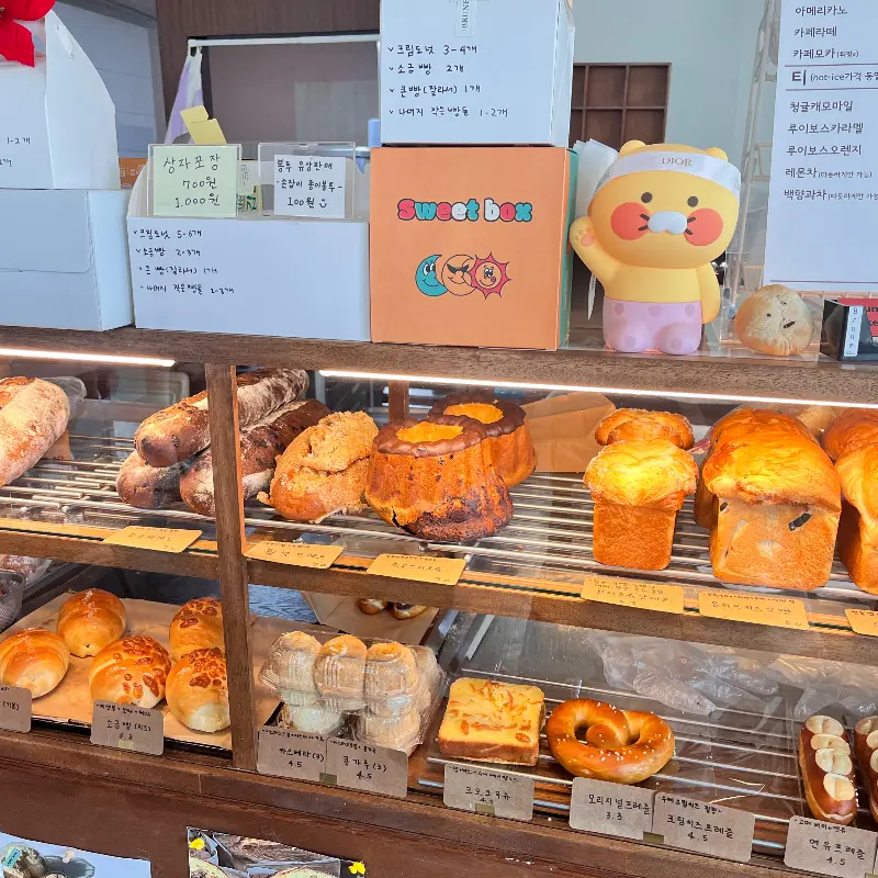 쇼케이스 안 빵들
