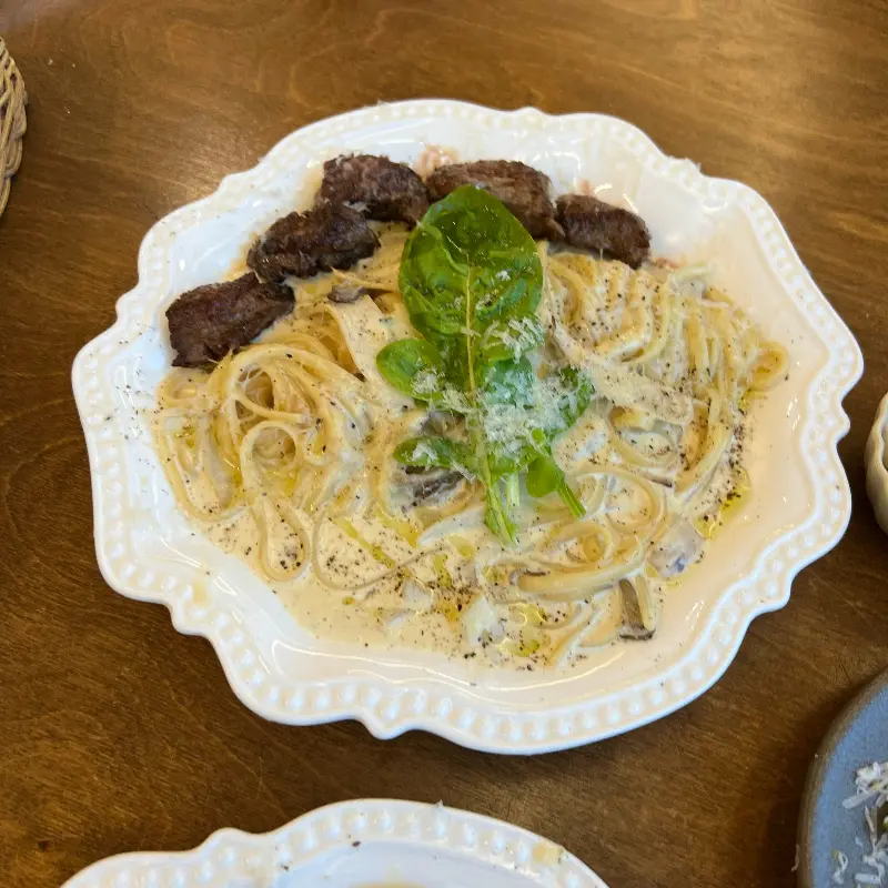 스테이크 파스타