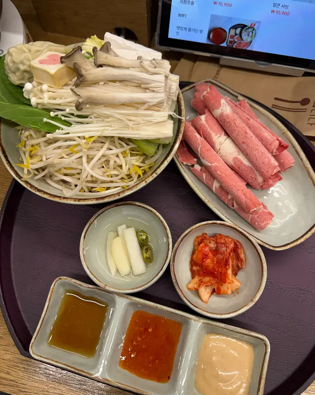 호지의 테이블 세팅