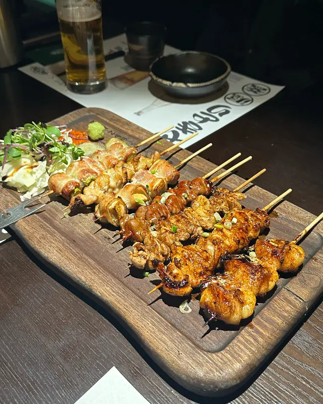 다채로운 맛과 향을 자랑하는 야키토리 7종 세트