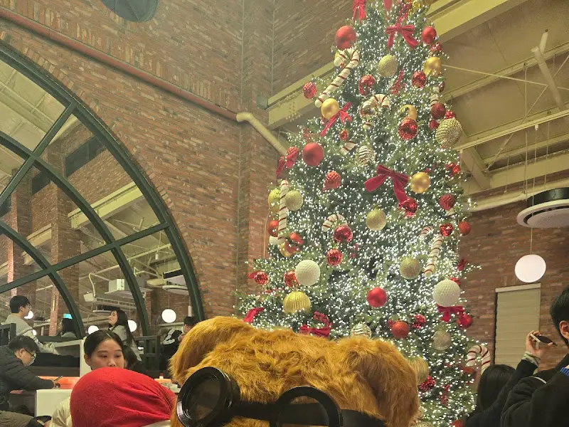 크리스마스 분위기가 물씬 풍기는 실내