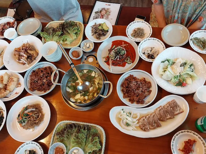 풍원장 밥상 전체 사진