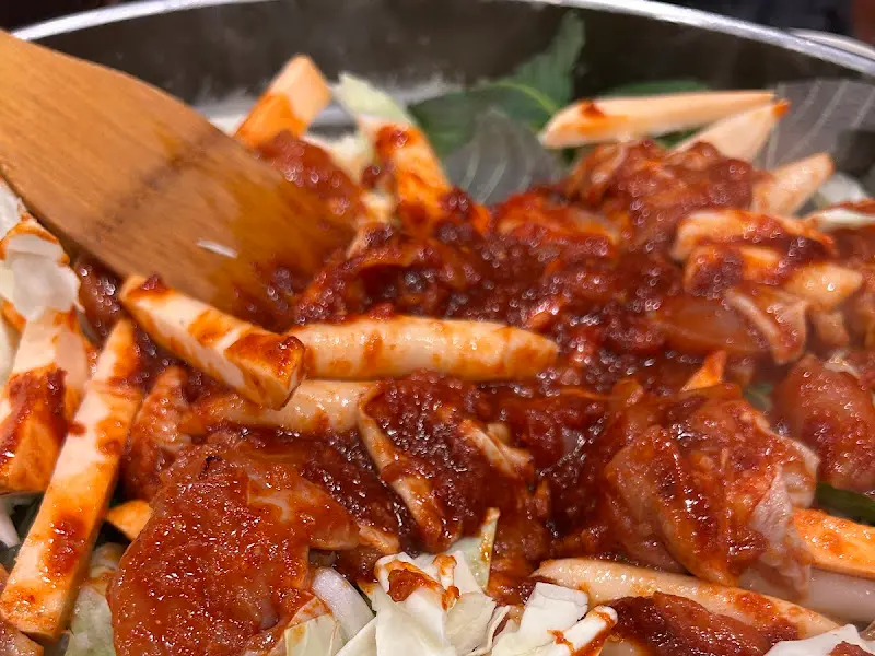 닭갈비 근접샷