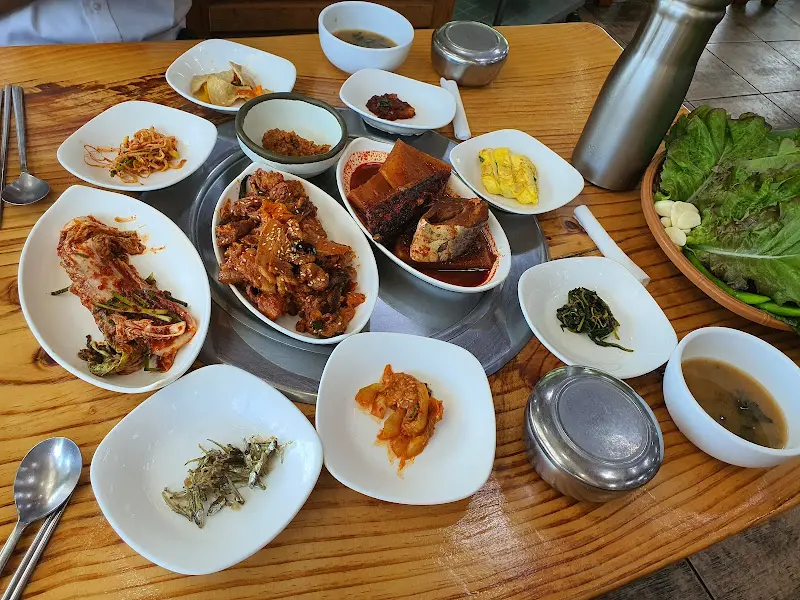 쌈밥 정식 상차림