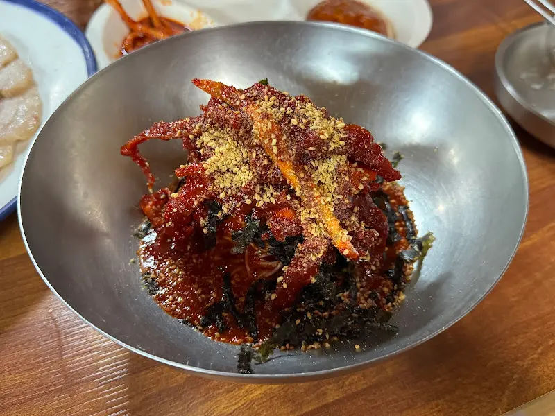 광암막국수의 황태비빔막국수