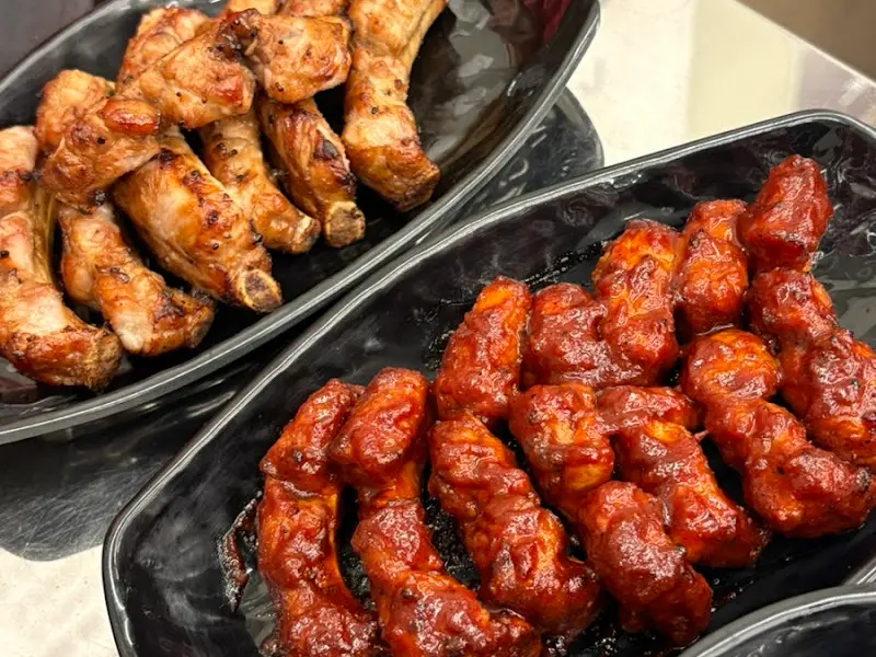 쪽갈비 한 상 차림