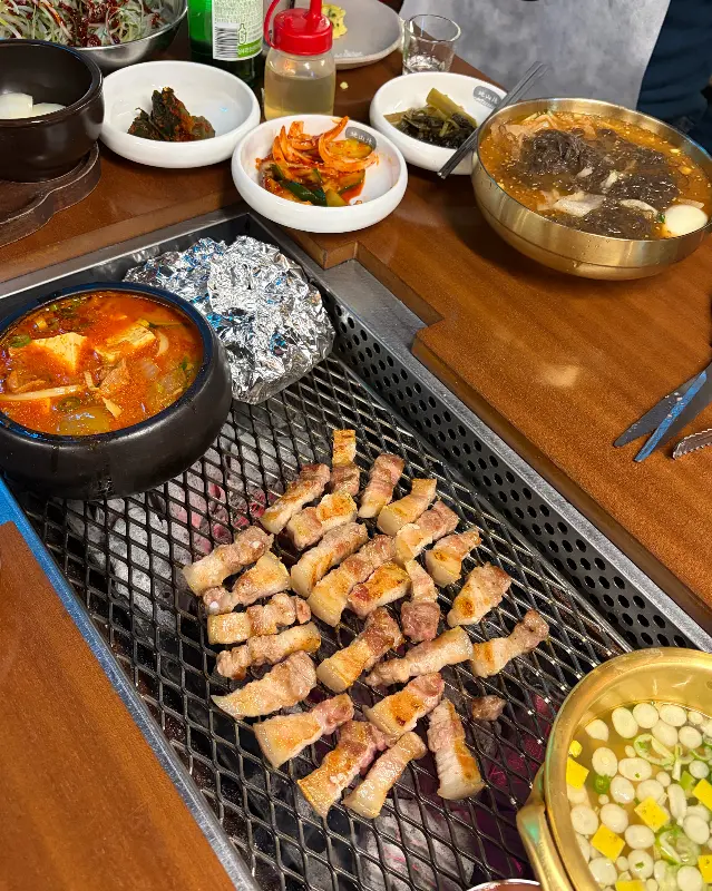 파김치가 올라간 짜파게티
