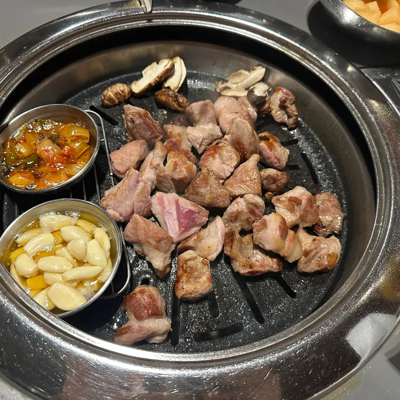 월화고기에서 맛있는 식사!