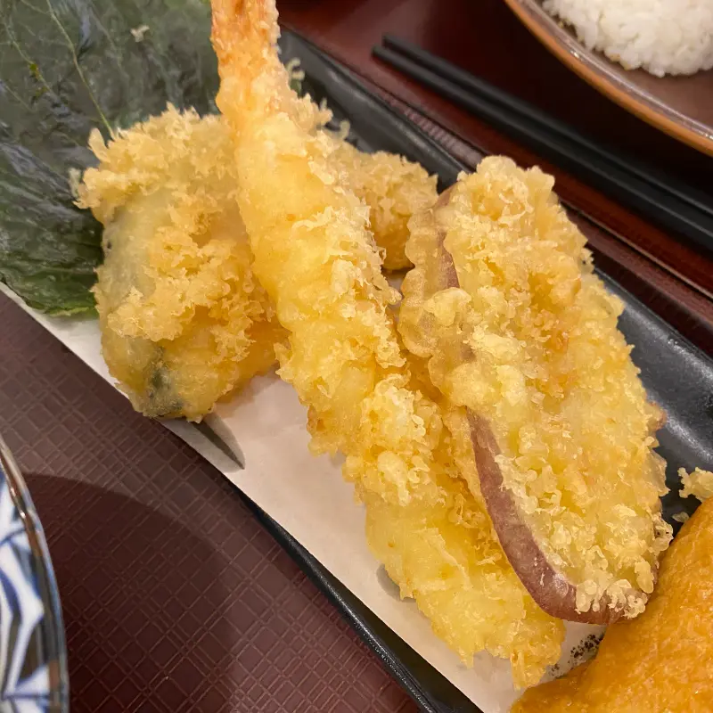 바삭함이 살아있는 튀김