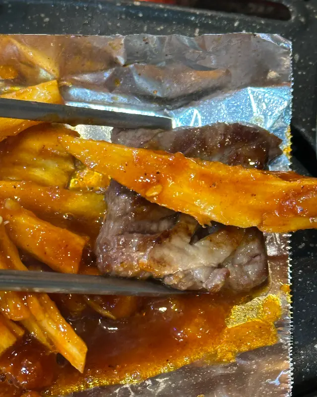 더덕구이와 갈매기살의 환상적인 만남