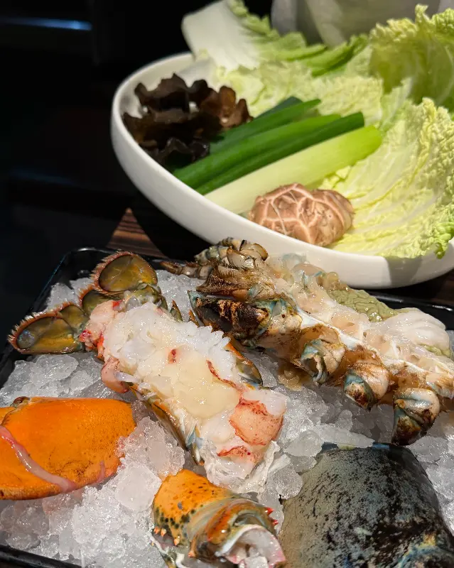 랍스터 샤브샤브 재료