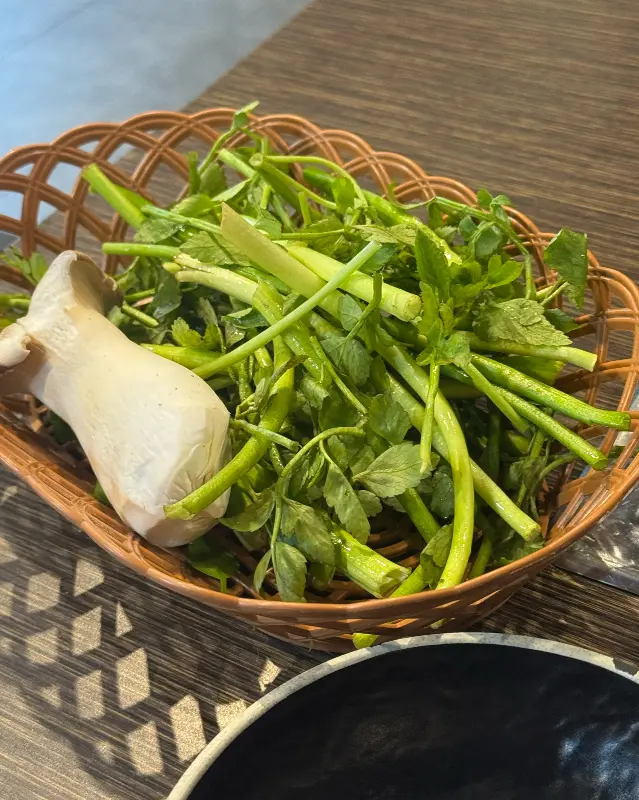 싱싱한 미나리의 모습