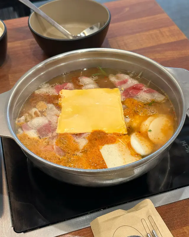 한우 대창 부대찌개의 아름다운 자태