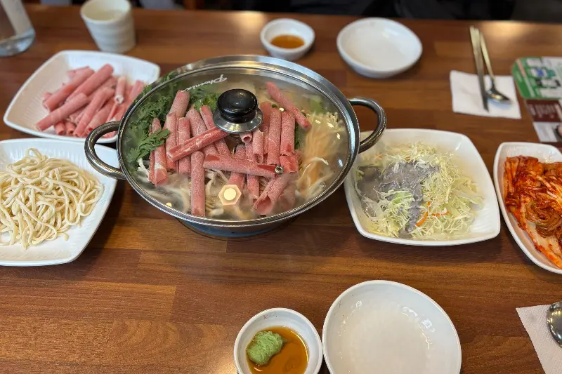 만두전골 풀세팅