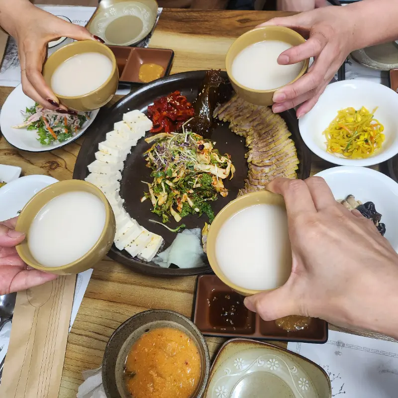 두레정식에 함께 나오는 막걸리