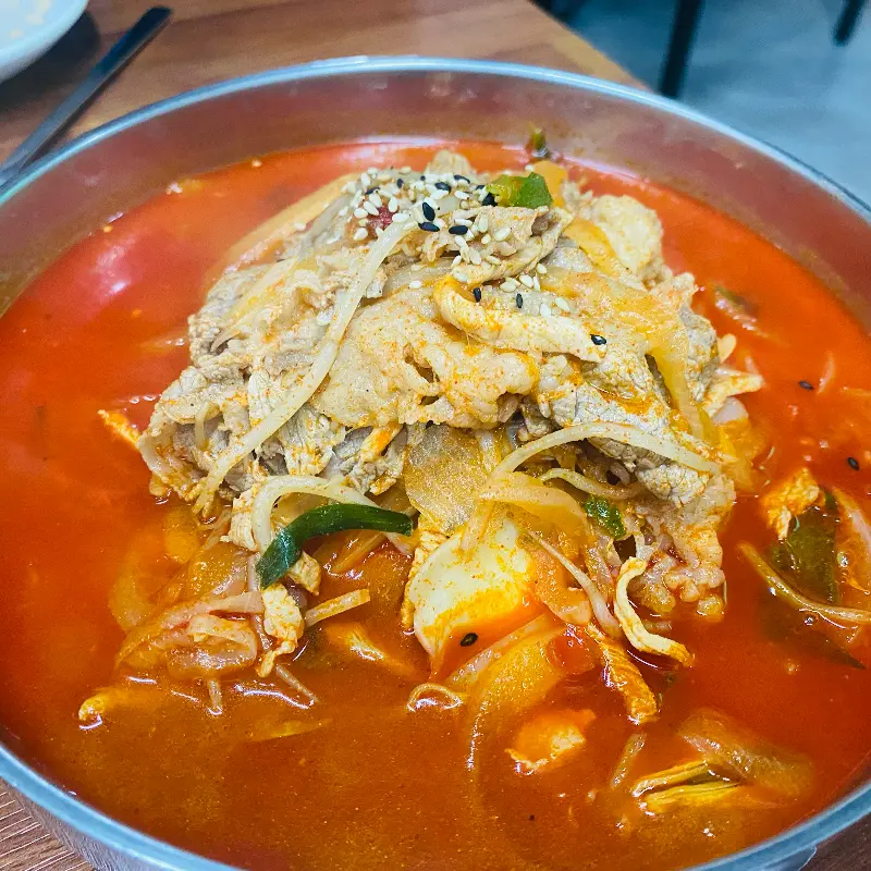 차돌짬뽕 비주얼