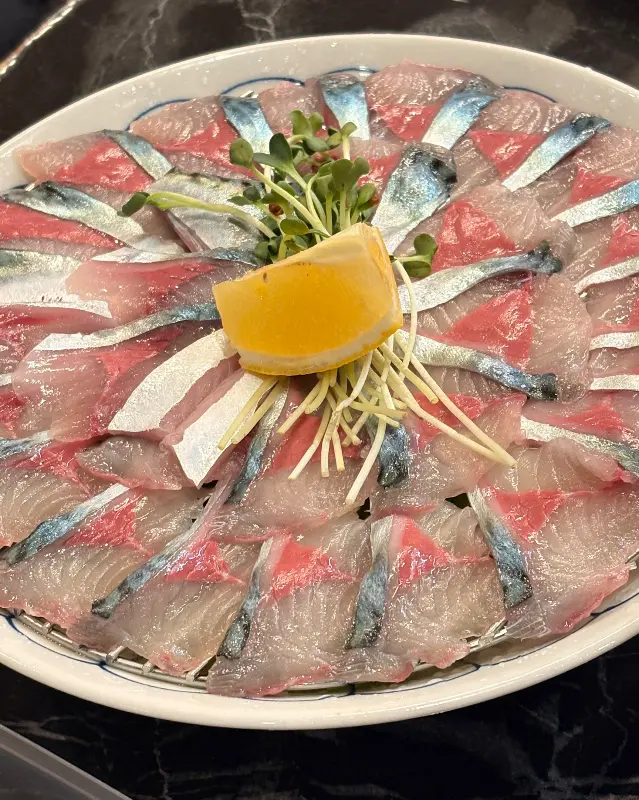 고등어회 디테일 샷