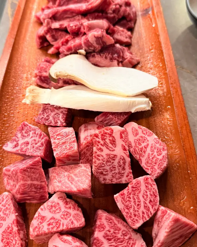 깍둑살과 안창살