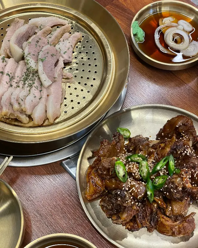 족발, 불족, 막국수 풀세팅