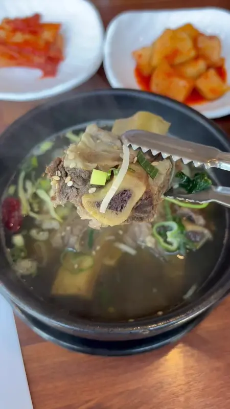 갈비탕 갈비 클로즈업