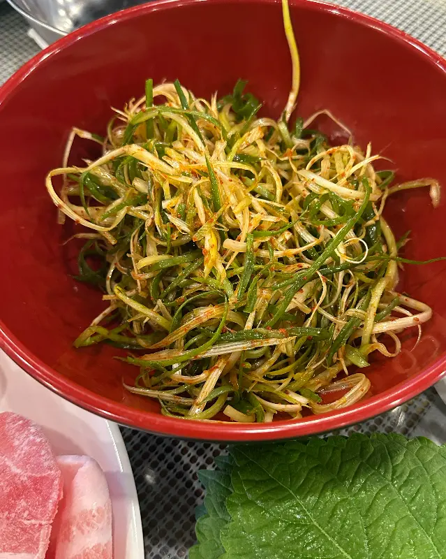 신선한 파채 무침