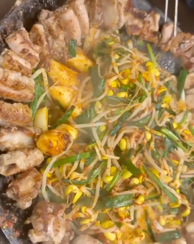 모듬 곱창 한 상 차림