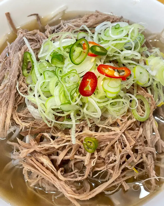 고기와 면의 환상적인 조합