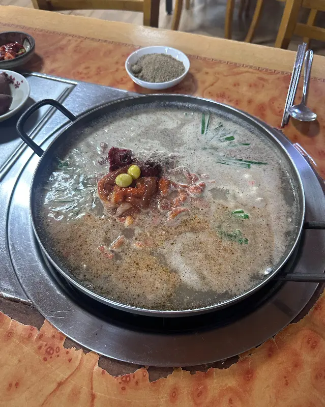 오리전골 클로즈업