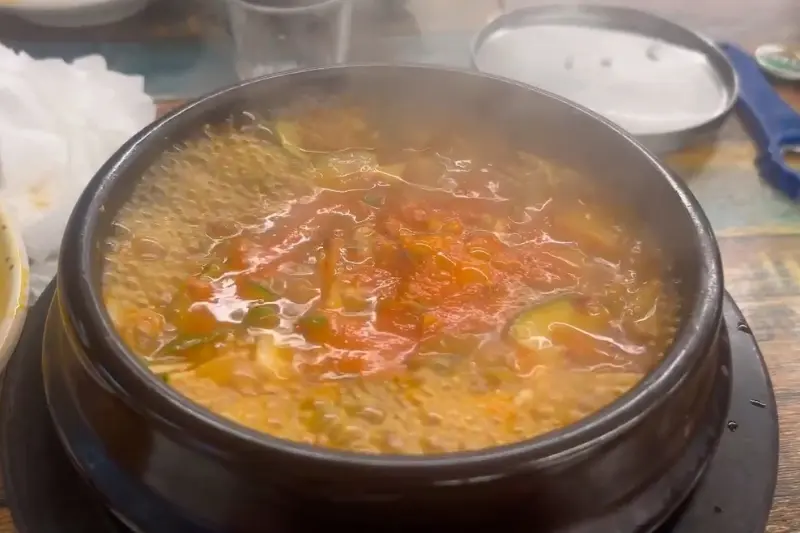 된장찌개의 모습
