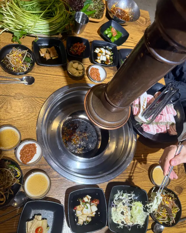 인디안참숯구이 테이블 세팅