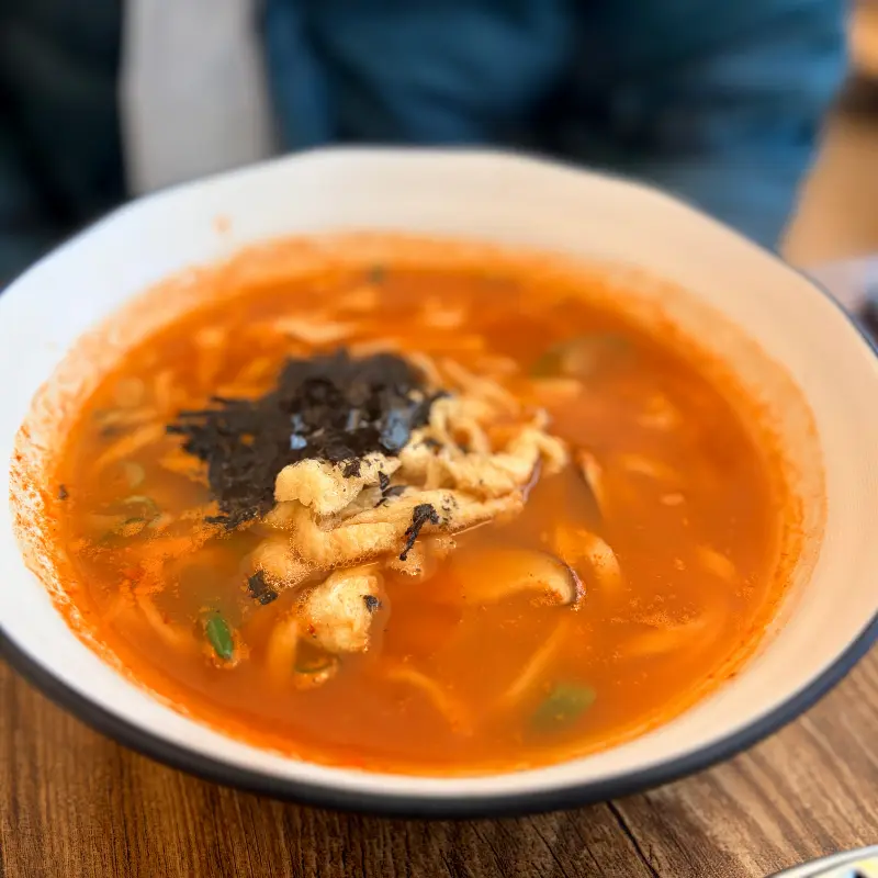 얼큰해장수제비