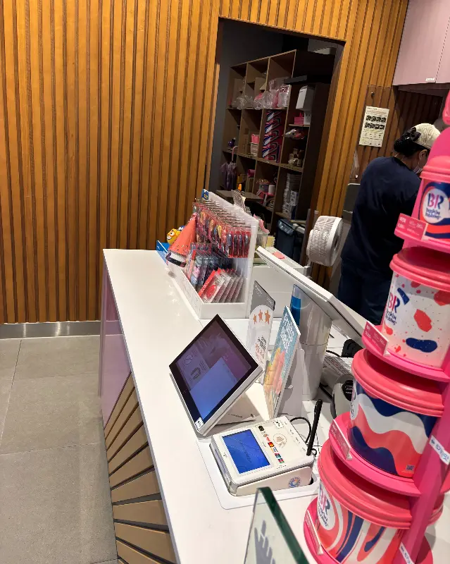 배스킨라빈스 카운터