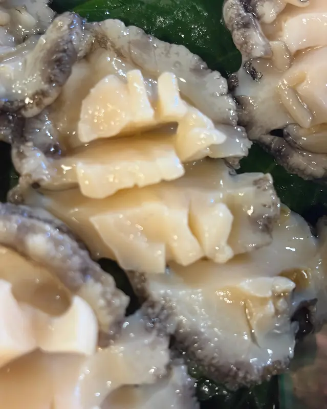 싱싱한 해산물의 질감을 담은 클로즈업