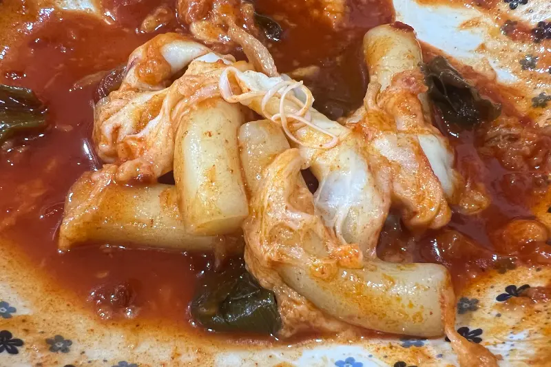 떡볶이 떡 클로즈업