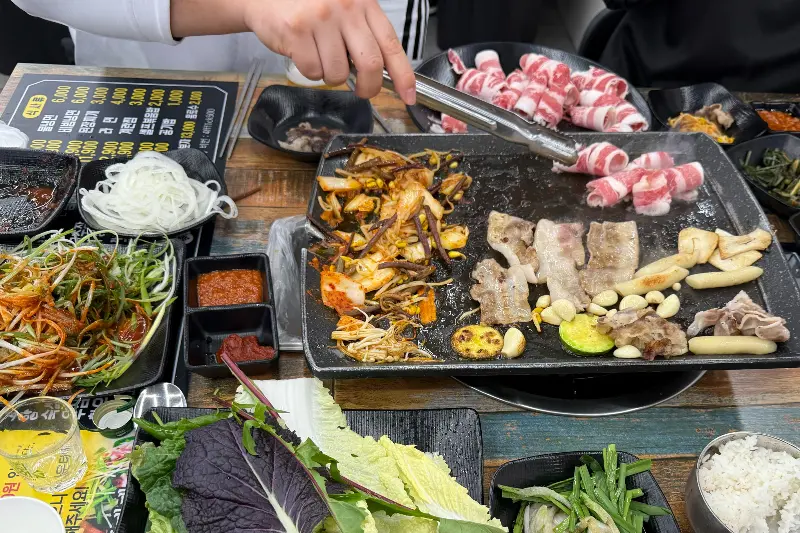 일품대패 한 상 차림