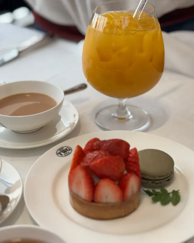 TWG Tea의 음료와 디저트