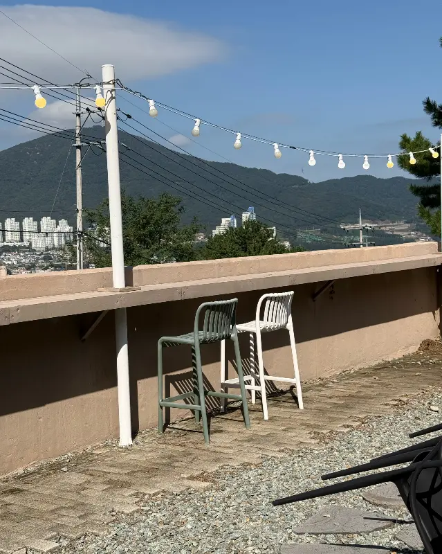 테라스에서 바라본 풍경