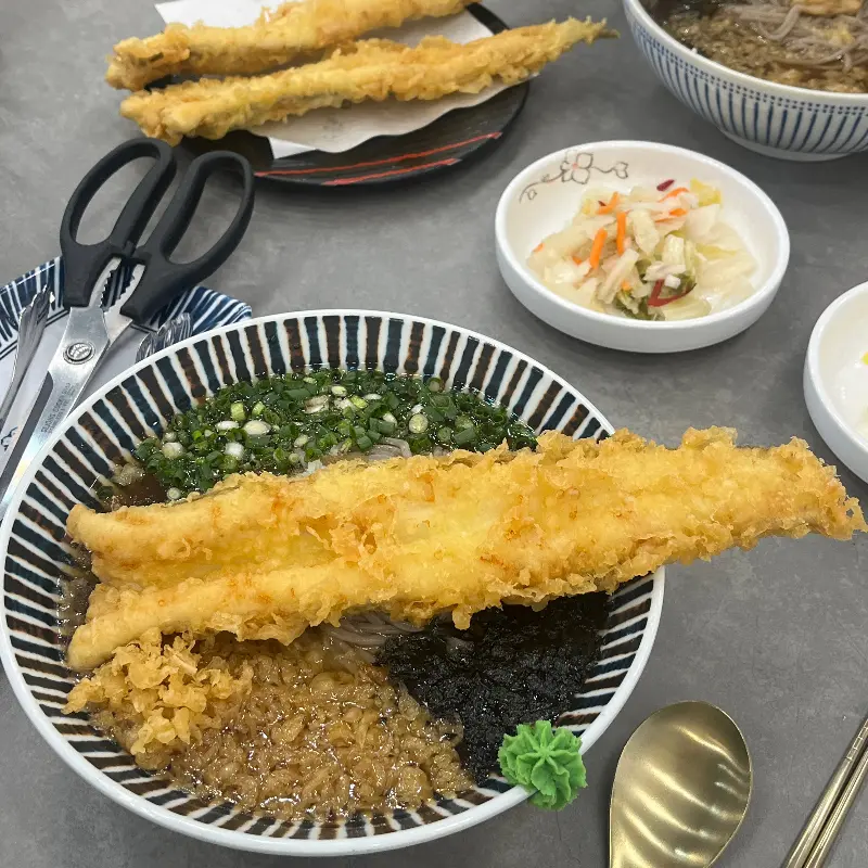 특 장어 소바의 아름다운 자태