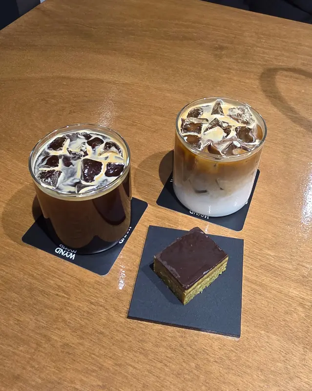 아이스 아메리카노와 라떼, 두바이 쫀득바