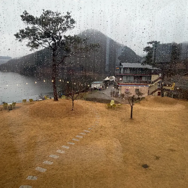 비오는 날의 유리원