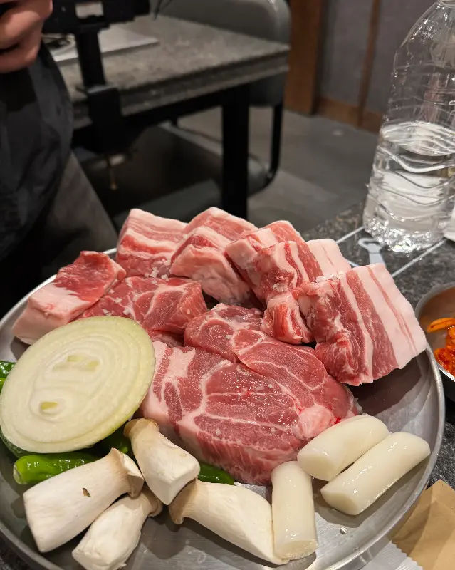 신선한 고기의 자태