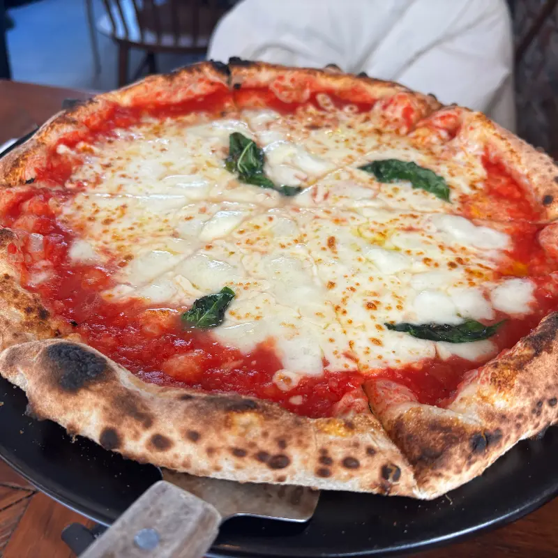 도치피자의 콰트로 포르마지 피자 비주얼