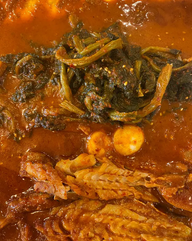 푸짐한 시래기의 모습