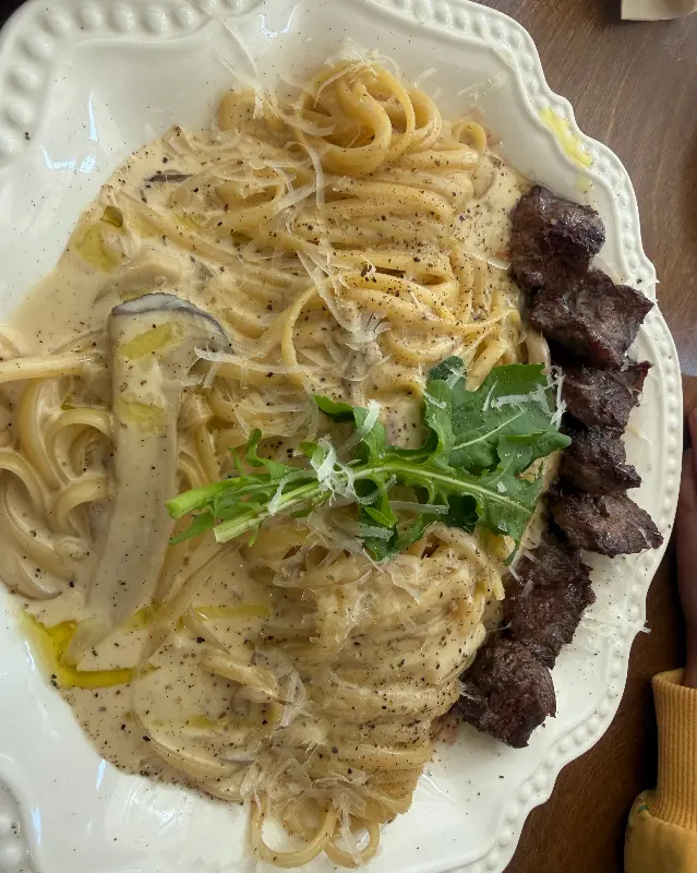 스테이크 파스타