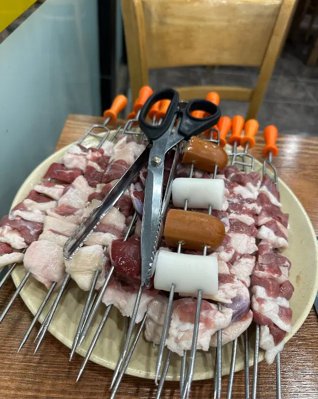 오리 꼬치의 모습