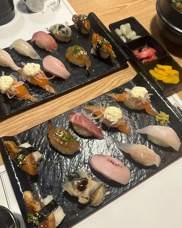 푸짐한 초밥 한 상