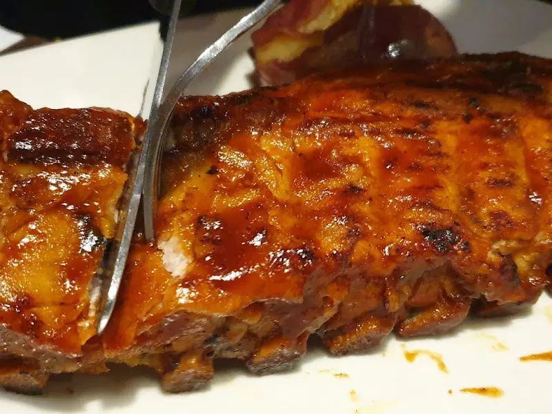 갈릭 립아이 스테이크 단면