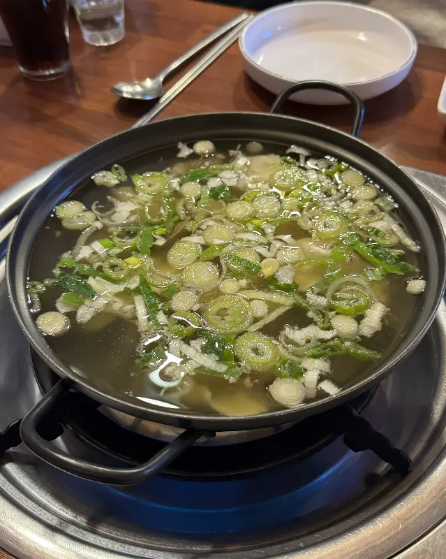 시원한 바지락탕